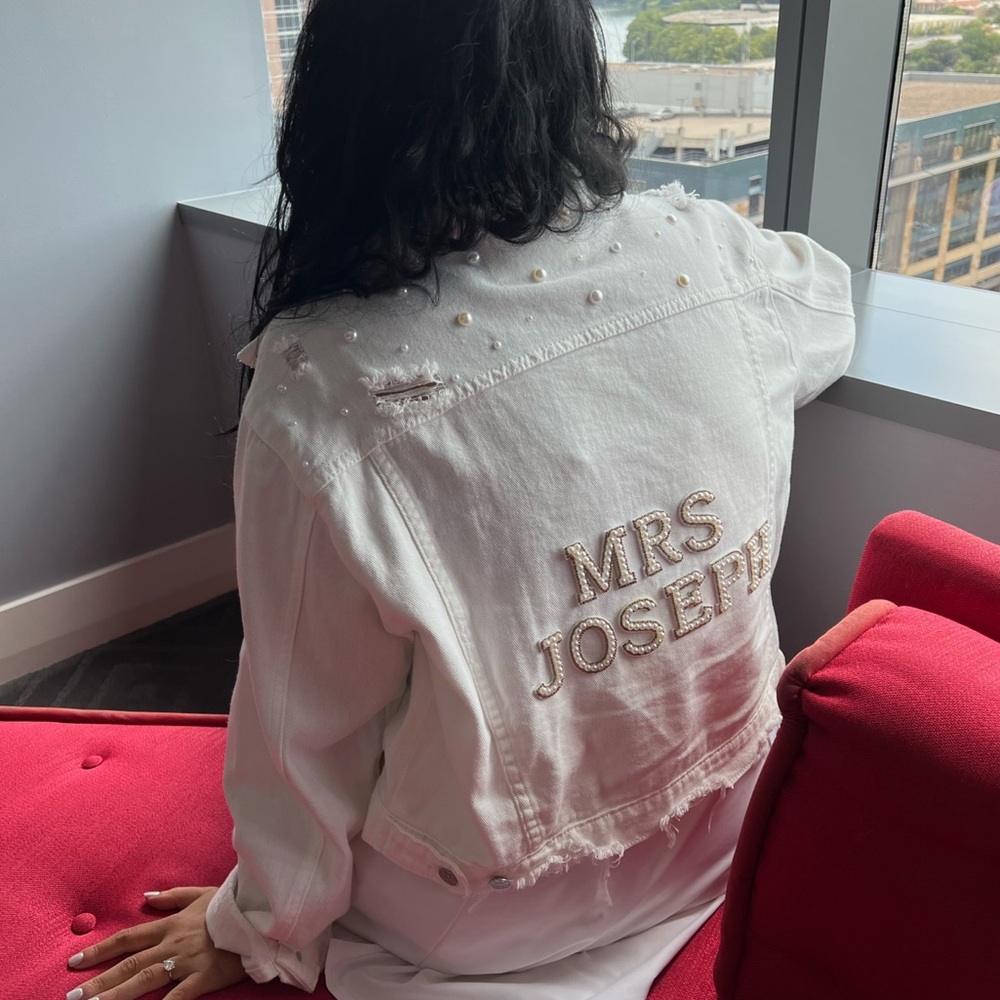 Custom bridal jacket